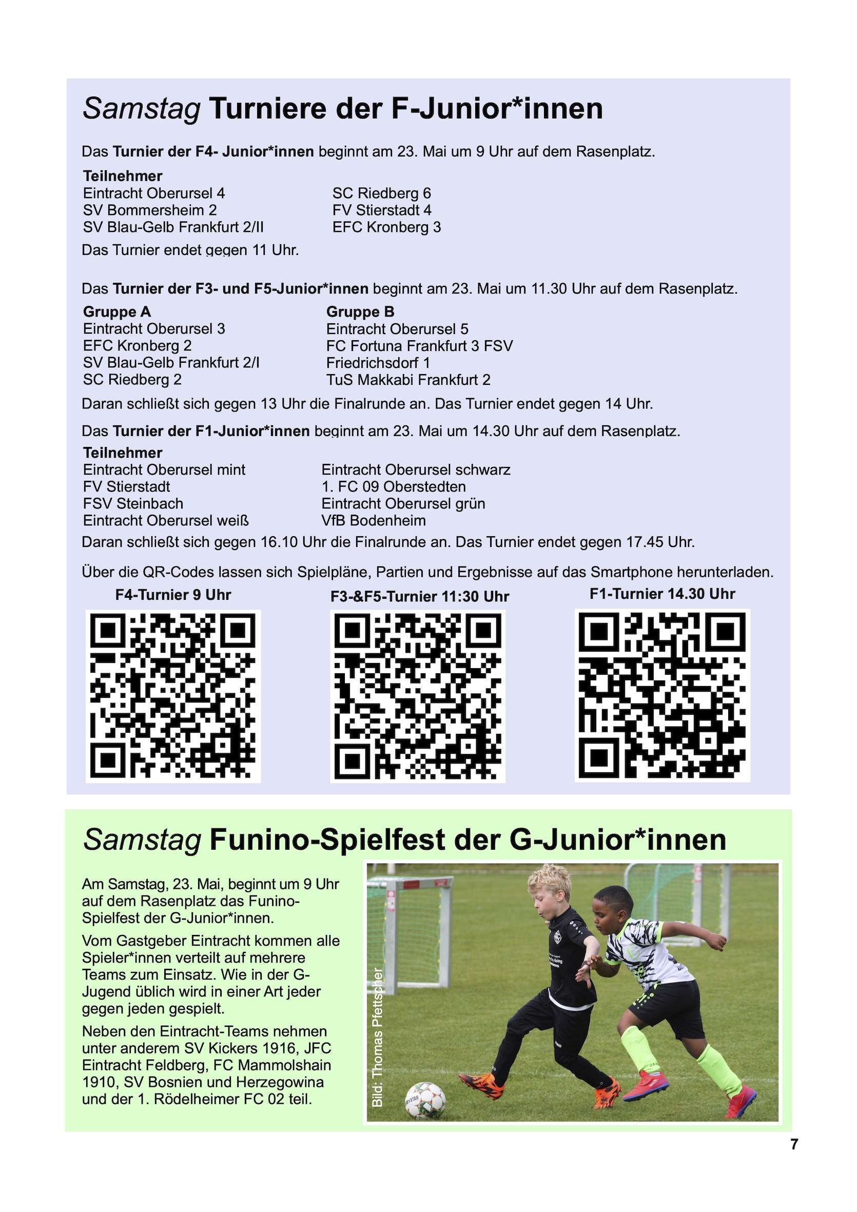 TurniereF G Jugend
